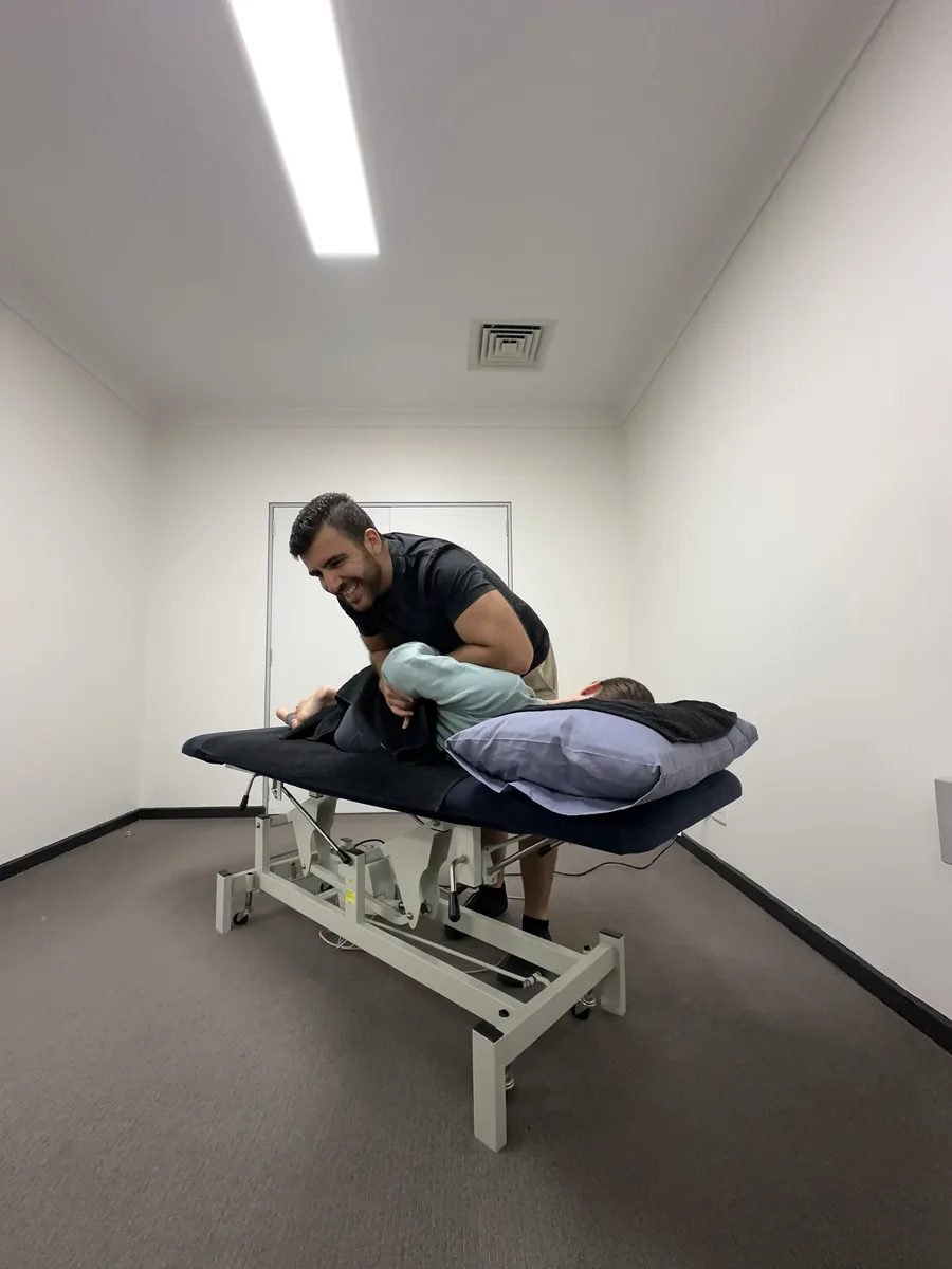 Steven Eskaf treating a patient